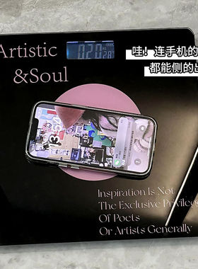 体重秤家用精准可爱宿舍充电款家庭耐用智能小型称体重的电子秤