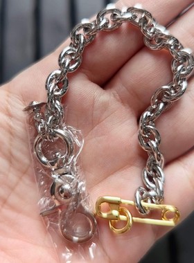 西太后claude克劳德别针星球手链个性风潮流粗款古巴链手饰