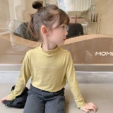 Девочки и детские базовые рубашки модные детские осень и зима утолщенная зимняя детская одежда осень и флисовые базовые рубашки наполовину высокой шеи