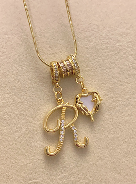 sweetbones幸运字母个性定制项链联系客服选款设计