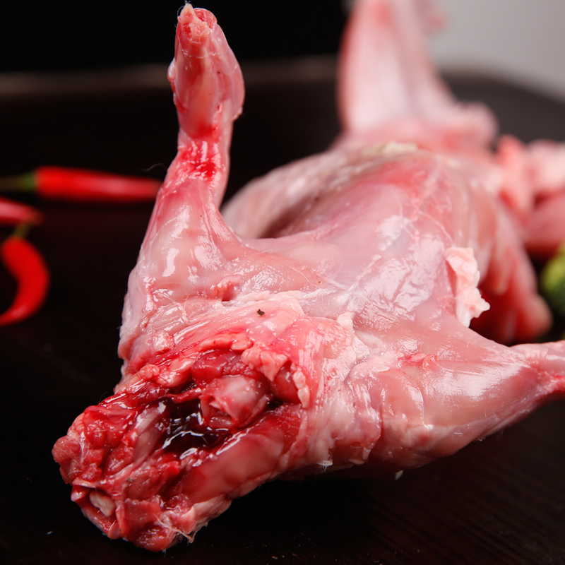 Extra large rabbit meat, freshly killed and authentic rabbit