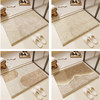 Japanese imitation cashmere water-absorbent, non-slip, quick-drying bathroom floor mat