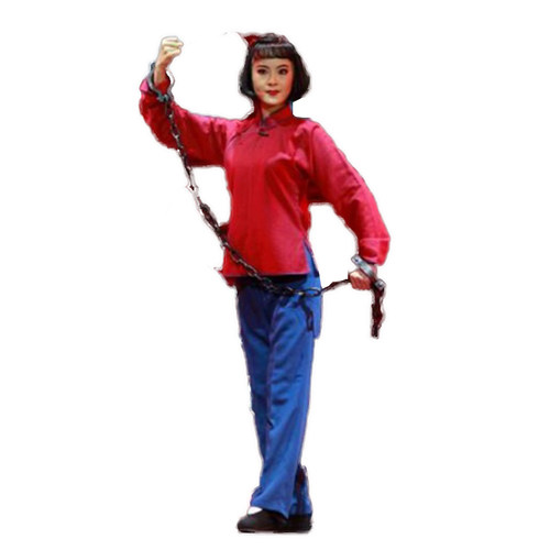 刘胡兰演出服花衣服女村姑儿童戏剧服装老婆婆老奶奶民国话剧表演 - 图3