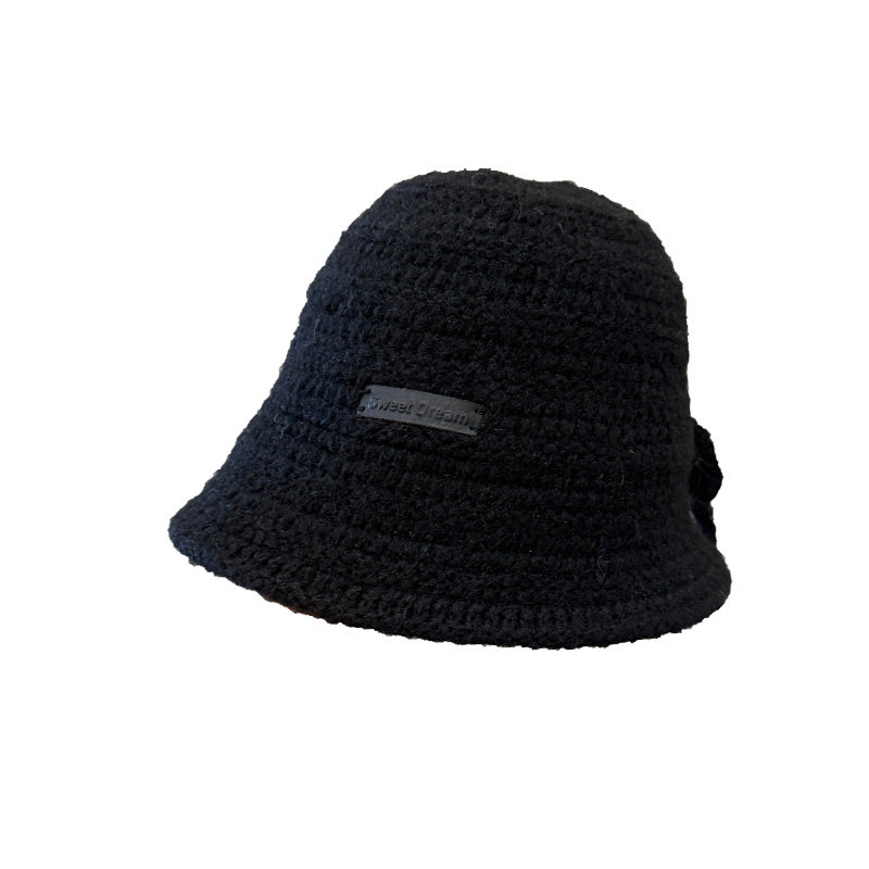 韩国秋冬绑带开叉针织渔夫帽女百搭防寒保暖显脸小毛线水桶盆帽潮,淘宝优惠券,粉丝福利购,淘宝优惠卷