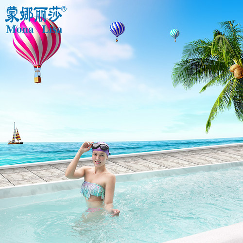 蒙娜丽莎游泳池户外恒温泳池家用冲浪浴缸泡泡浴 - 图2