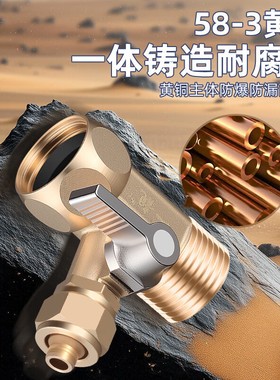 一靓净水器三通阀带开关质保三年