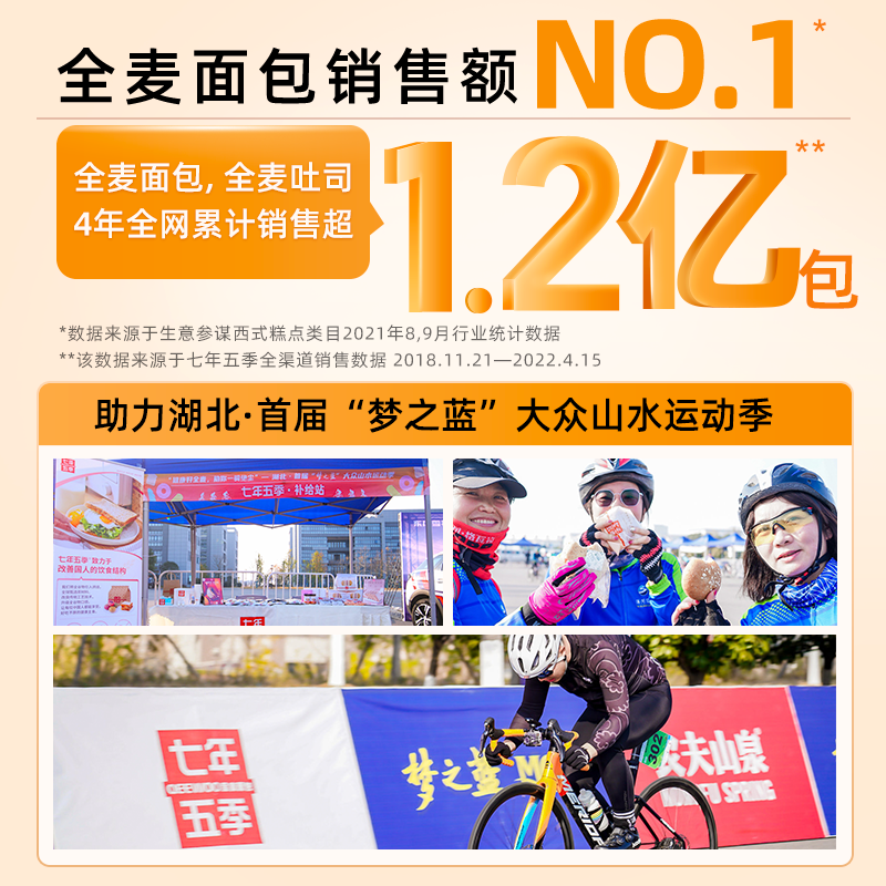 七年五季全麦低脂吐司0糖精代面包 七年五季西式糕点