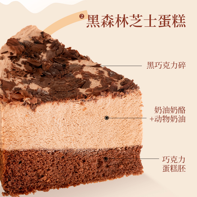 七年五季蛋糕盒子罐子甜品半熟千层慕斯动物奶油芝士蛋糕6寸