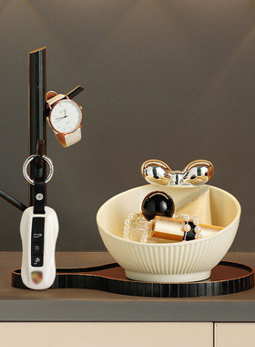 轻奢钥匙收纳装饰摆件置物架挂架