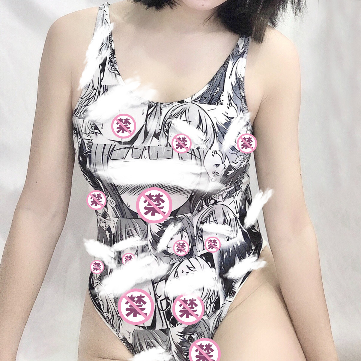 ahegao阿嘿颜表情二次元过膝袜动漫肥仔攻速暴击长筒袜洛丽塔伪娘,淘宝优惠券,粉丝福利购,淘宝优惠卷