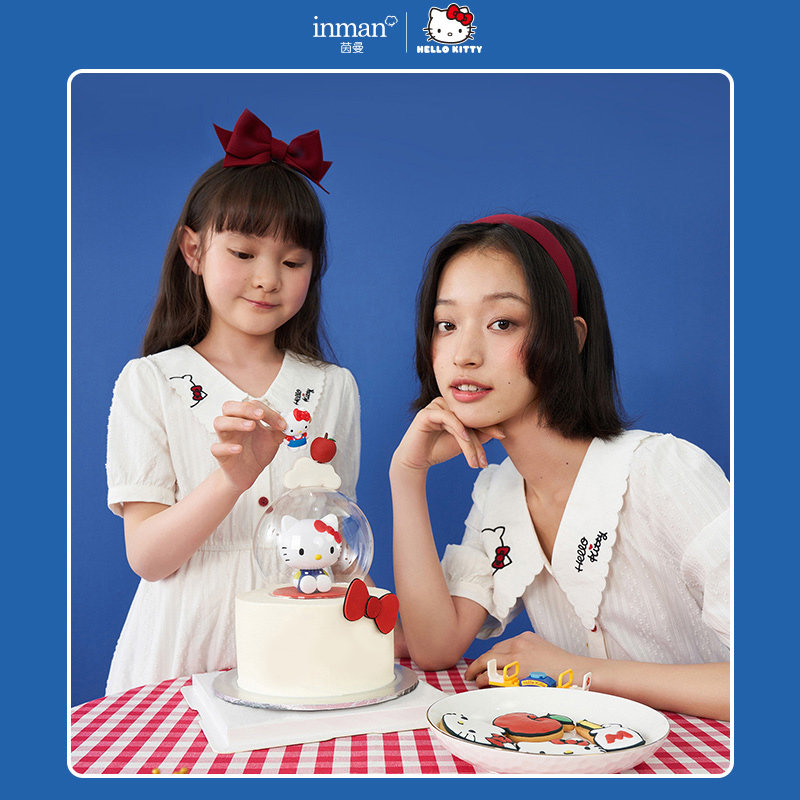 hellokitty童装茵曼女童夏公主裙 茵曼致汇亲子装/亲子时装