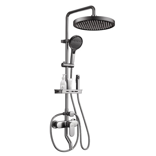 包安装精铜花洒套装家用卫浴洗澡喷头一体增压淋浴器淋雨2025新款