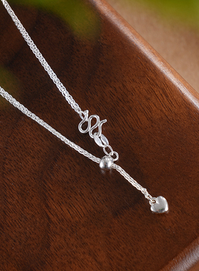 子佩集S990银【福气叠加】套链【QFTL013】纯银花丝珐琅彩蝴蝶流