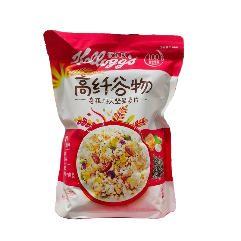 Costco代购家乐氏高纤谷物麦片奇亚籽大坚果燕麦片1K营养早餐即食,淘宝优惠券,粉丝福利购,淘宝优惠卷