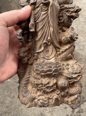 越南沉香木雕刻大日如来菩萨摆件佛主供奉家居实木装饰品摆放工艺