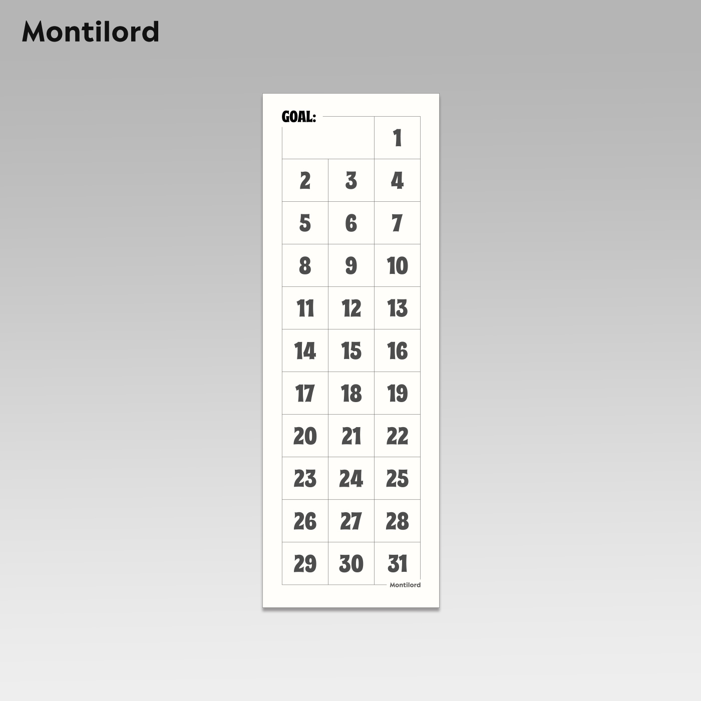 『Montilord』周计划 31天打卡 全面贴纸 便利贴打卡便签每日备忘小本子笔记手帐日程周月规划效率管理 - 图1