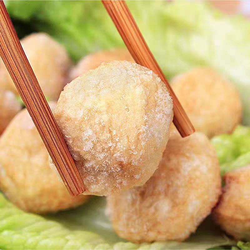 Anjing spicy fish fruit 2.5kg/bag big bag fish balls Oden spicy hot skewers barbecue quick-frozen hot pot balls