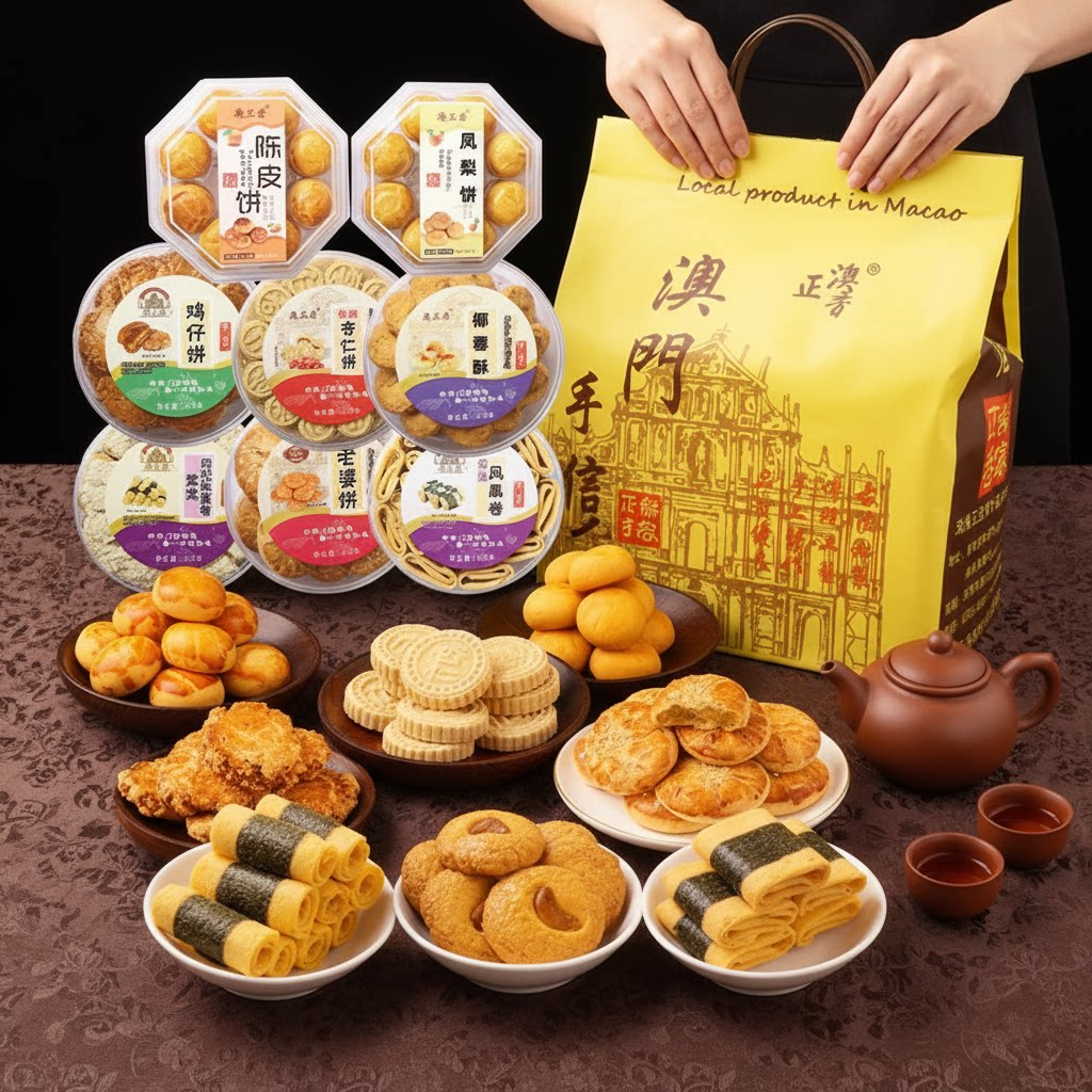 广东澳门特产手信香港深圳珠海广州糕点小吃零食端午节礼盒送礼