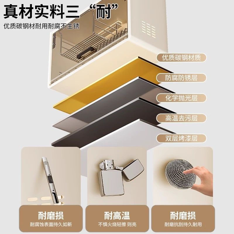 碗碟收纳架厨房置物架壁挂式碗柜免打孔吊柜下挂墙上碗盘沥水架子,淘宝优惠券,粉丝福利购,淘宝优惠卷