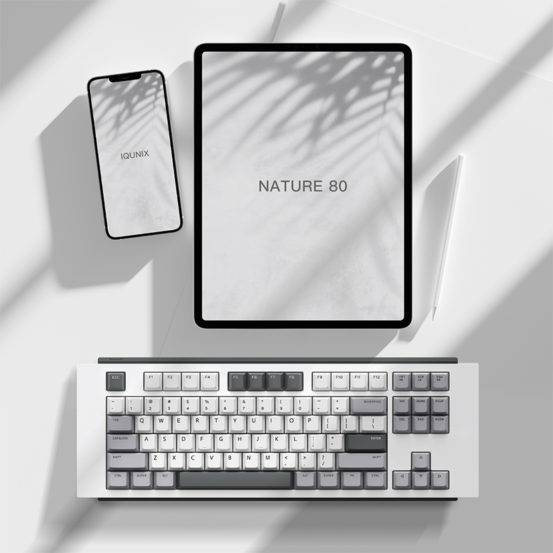 IQUNIX Nature 80 Super系列金属键盘套件客制化机械铝合金 铝厂