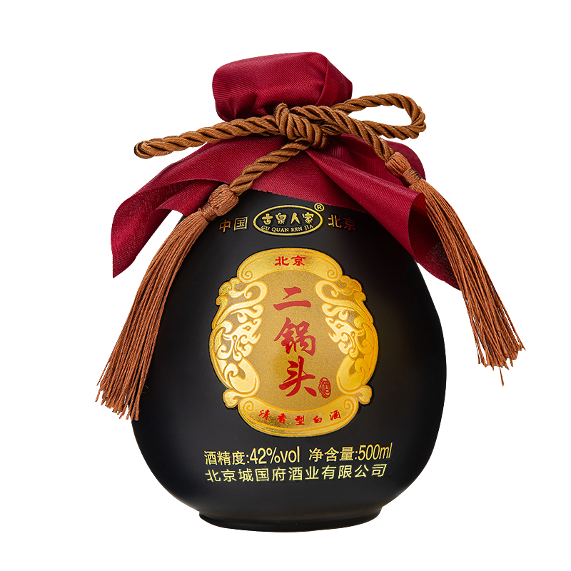 北京二锅头42度清香型白酒珍品小黑坛500ml*6坛原浆纯粮食酒整箱 - 图3