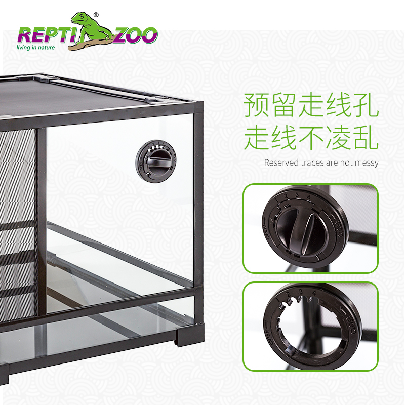 REPTIZOO爬宠缸生态缸蜥蜴变色龙饲养箱造景缸陆龟爬虫爬宠饲养箱-图0