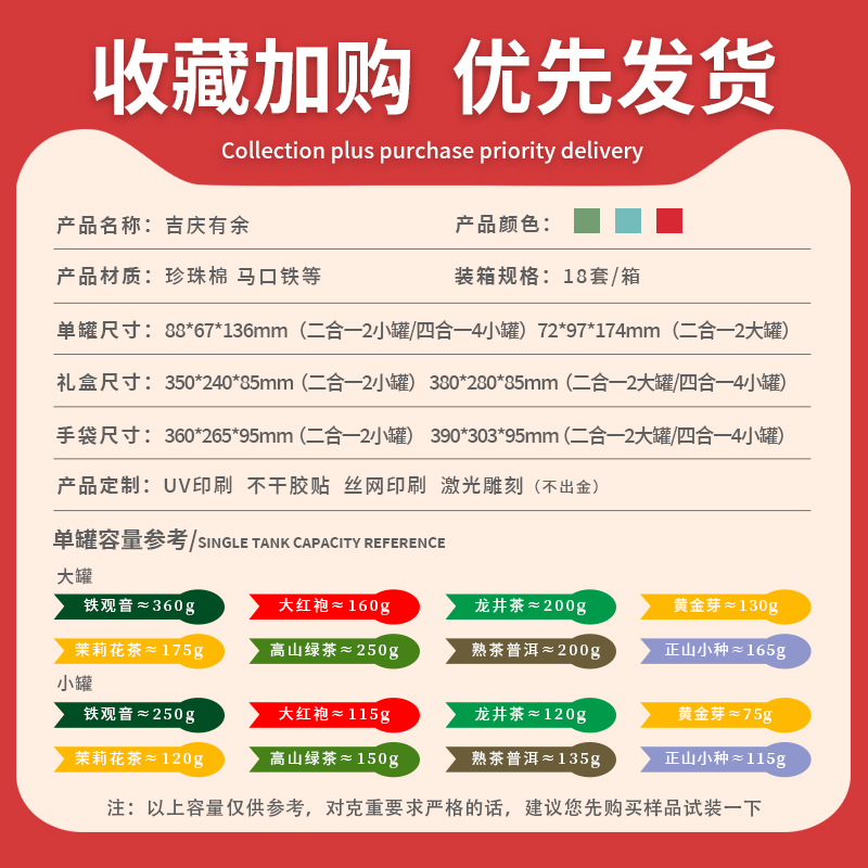 2025新款茶叶包装盒空礼盒绿茶红茶白茶包装茶叶盒礼盒装空盒定制 - 图2