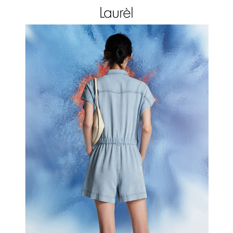 Laurel抽绳短款连体裤女