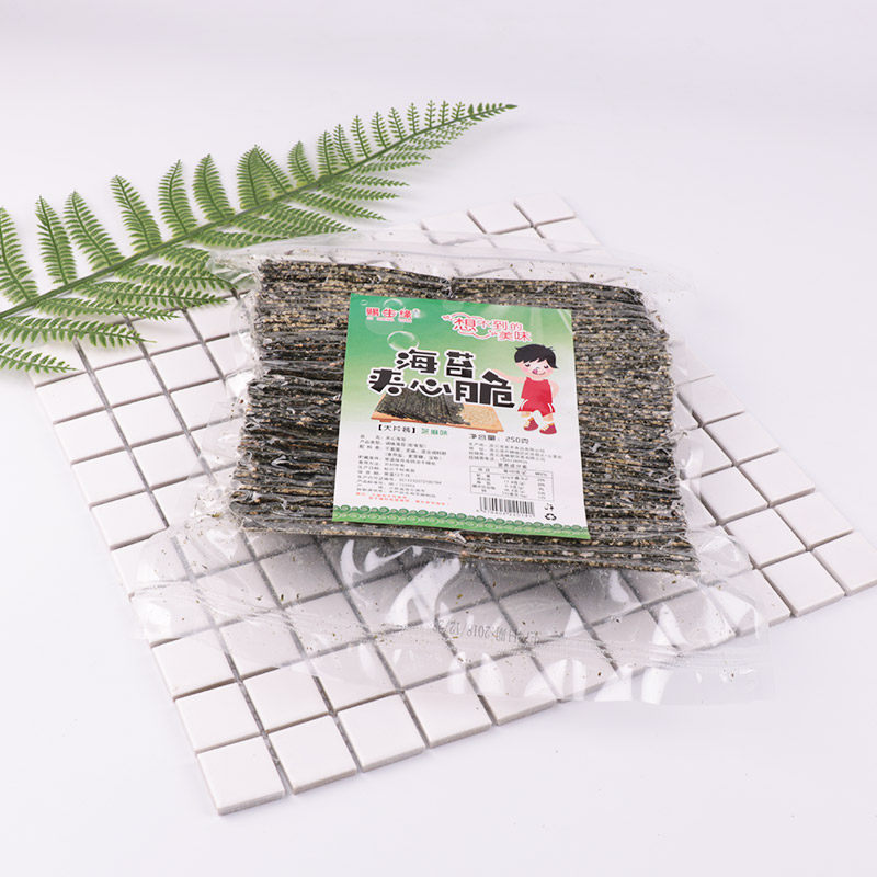 赐生缘芝麻夹心脆大片装125克海苔 赐生缘海苔系列