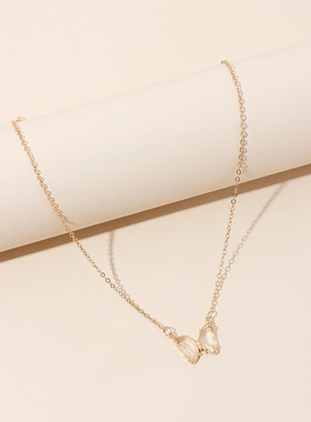 New European and American Ins Acrylic Butterfly Necklace Wom