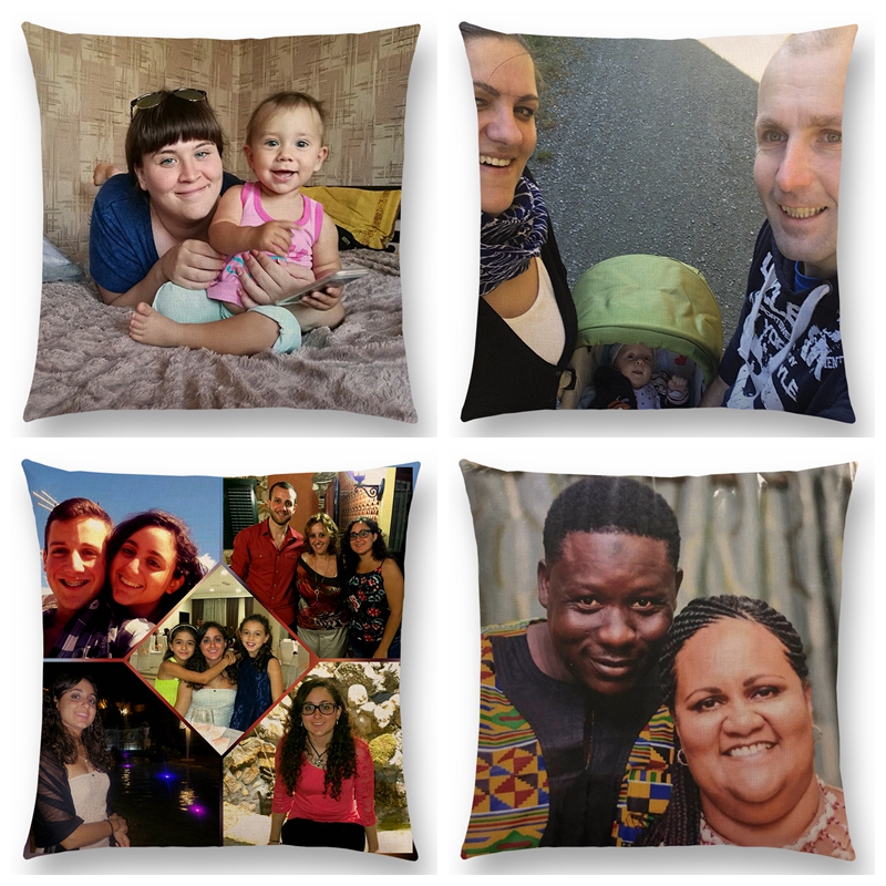 customized pillow inner+cover DIY birthday gift personalized - 图0