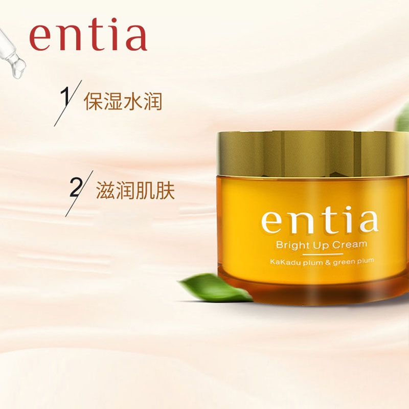 entia/恩沙韩国焕颜亮肤面霜水润补水保湿面霜女65g官方正品-图0