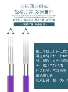 半永久手工零结痂纹眉针