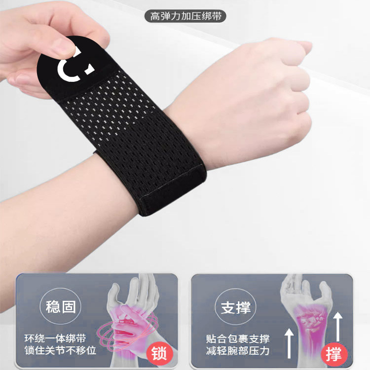 运动护腕手腕腱鞘炎关节扭伤男女款羽毛球专用运动腕带加压保护具 - 图2