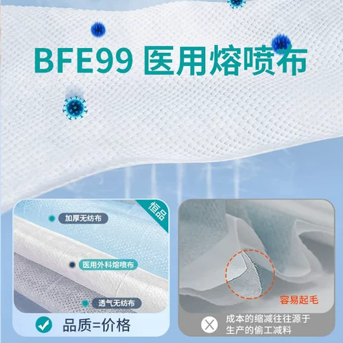 100 белых медицинских хирургических масок одноразовые медицинские медицинские трехслойные