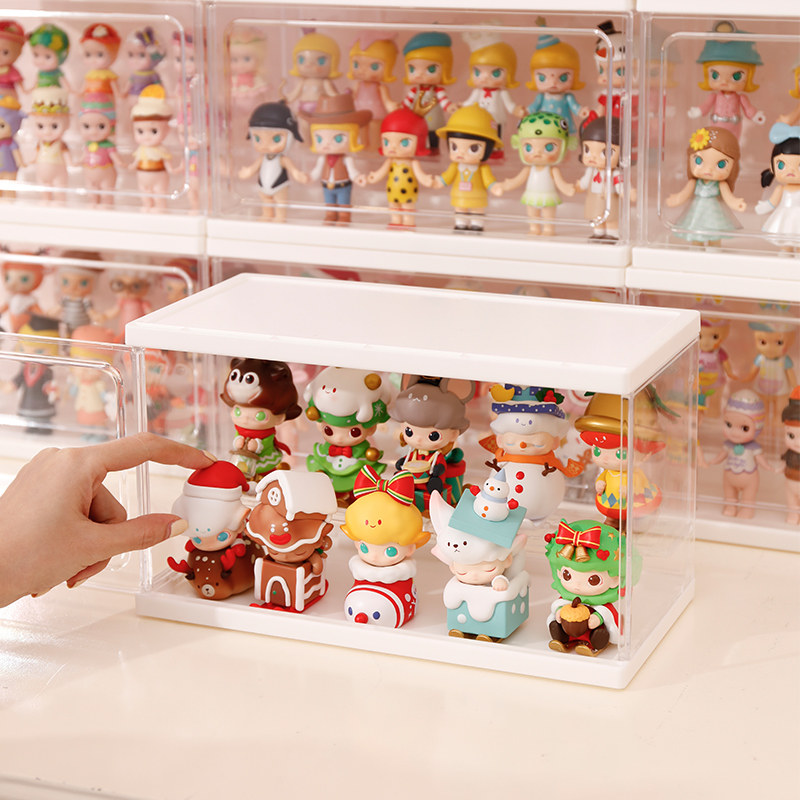 手办展示盒盲盒收纳展示架泡泡玛特娃娃收纳框积木透明防尘收藏柜,淘宝优惠券,粉丝福利购,淘宝优惠卷