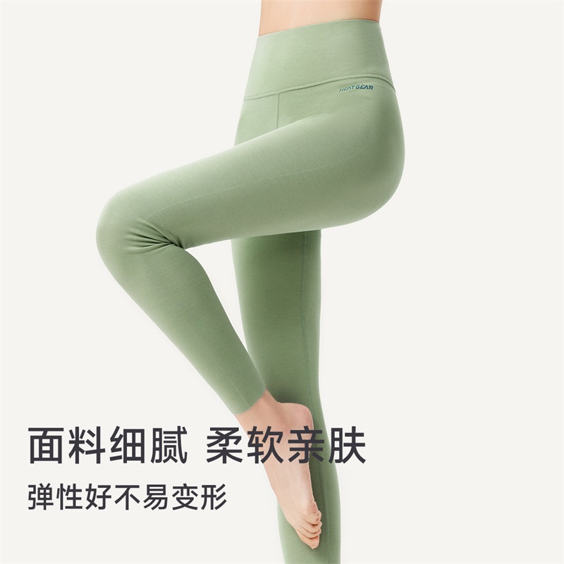 螃蟹秘密保暖裤女款打底裤抑菌无痕磨毛加绒秋裤紧身羊毛绒裤棉裤