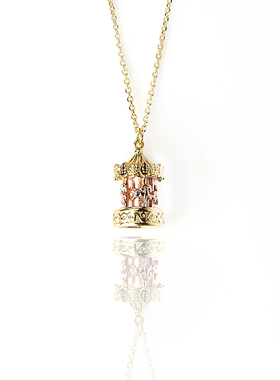 旋转旋转嘻哈风百搭情侣项链情侣