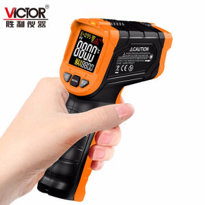 胜利仪器红外线测温仪 工业高精度测温枪食品水温油温温度 VC304C