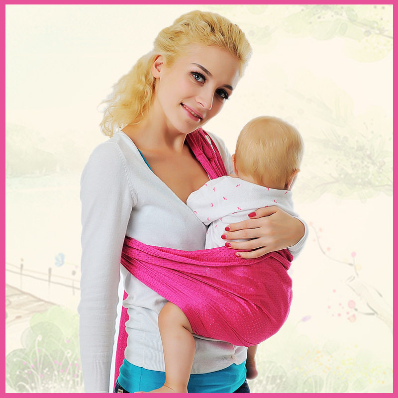 跨境工厂宝宝儿童婴儿背带婴儿背巾有环扣网格透气育儿背巾背袋巾,淘宝优惠券,粉丝福利购,淘宝优惠卷