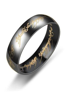 lord of the rings stainless steel ring jewelry purity ring