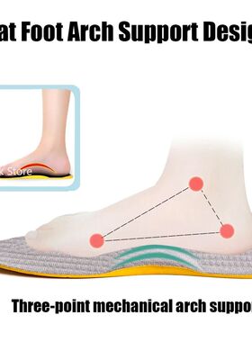 New Arch Support Flat Foot Orthopedic Insoles for Shoes Wome
