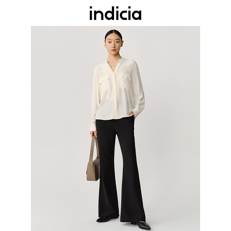 indicia标记休闲微喇长裤显瘦裤子春秋季商场同款女装5C307KZ305