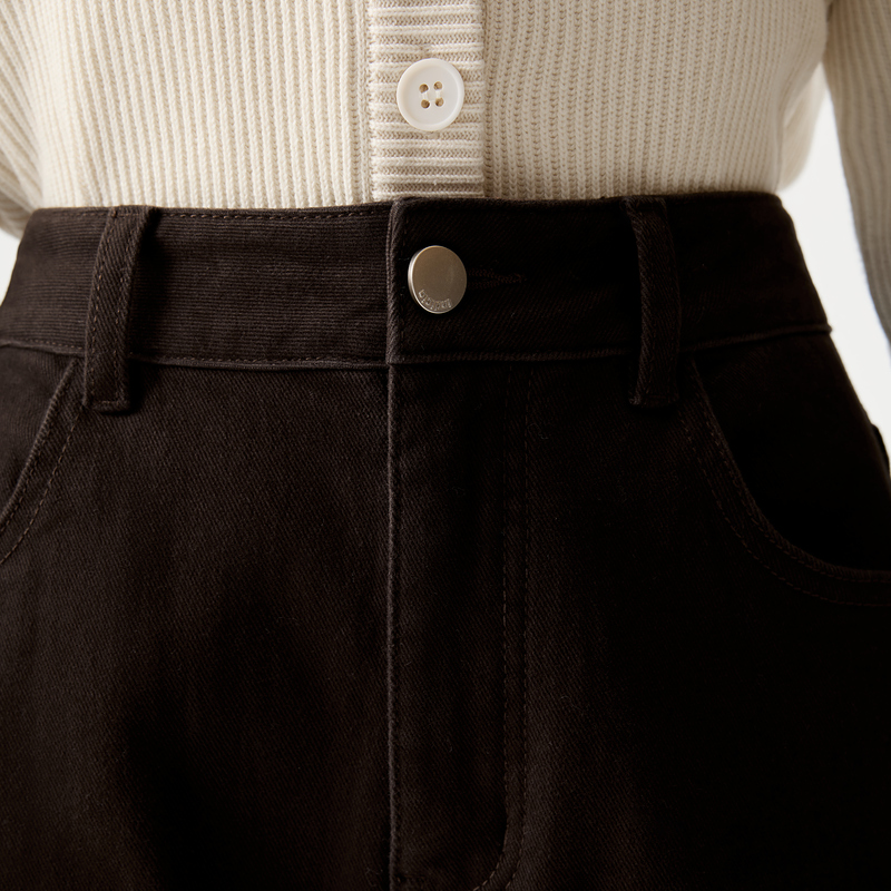 indicia标记商场同款2025秋冬季新款女装牛仔裤休闲水洗L2D5NK244 - 图2