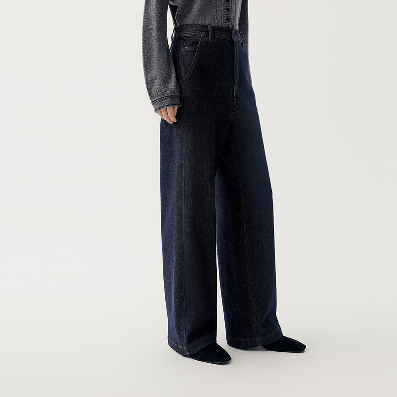 indicia标记商场同款25冬季新款女装休闲裤女牛仔裤F2D5NK456F - 图0