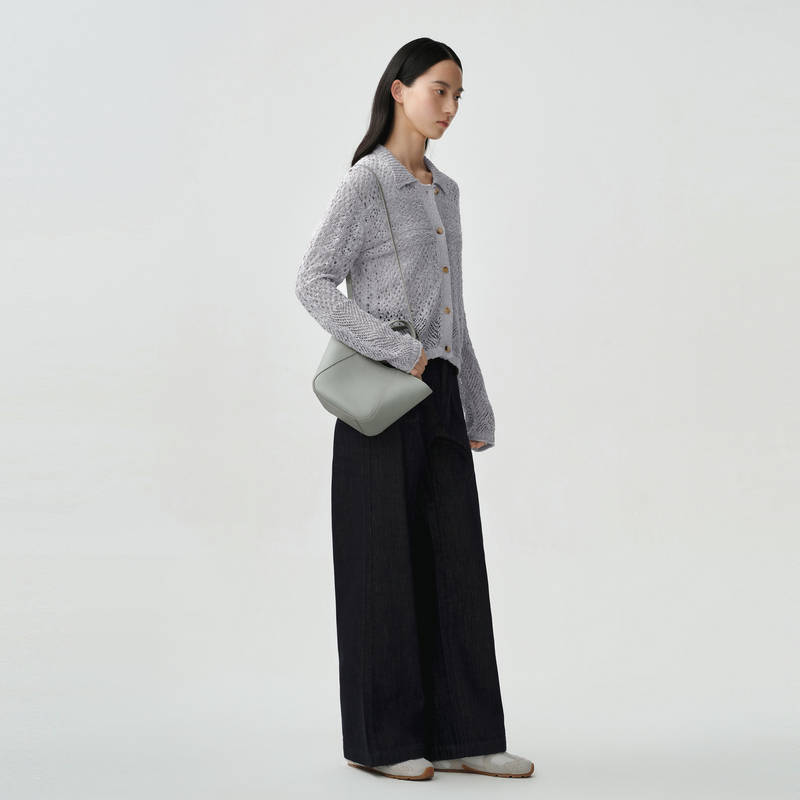 indicia标记商场同款25夏新款翻领镂空气质针织衫 F2B5ZZ136F - 图2