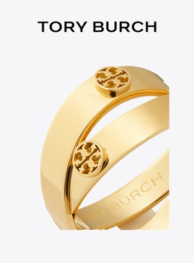 【礼物】TORY BURCH 汤丽柏琦 经典系列 双环戒指 180874