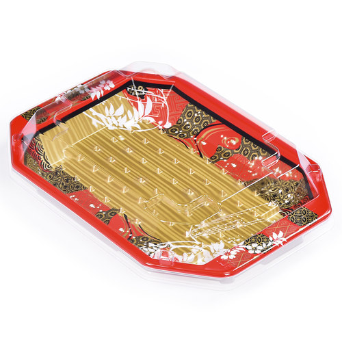 三泽天皿系列高档寿司盒一次性日式打包盒商用外卖商用塑料包装盒 - 图3