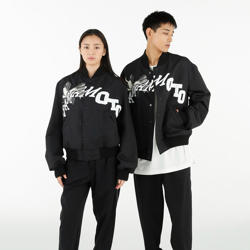Y3 Y-3 海外直邮 正品 男士潮牌刺绣棒球服夹克外套情侣款 IR7105 - 图1