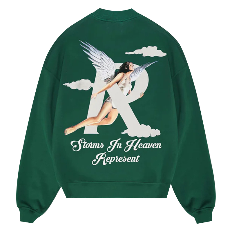 REPRESENT 正品 潮牌 男士天使图案时尚套头圆领卫衣 M04272 - 图3